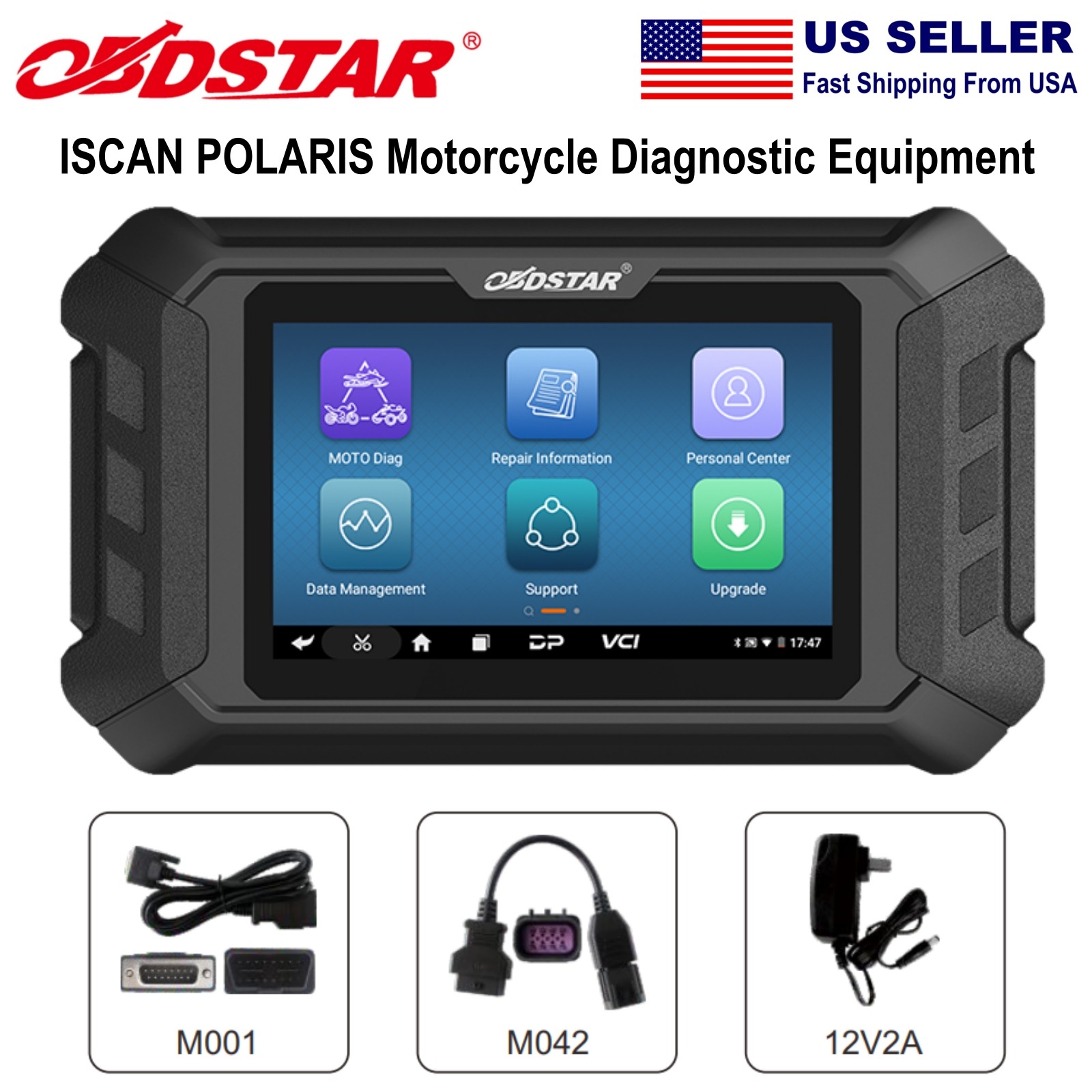 OBDSTAR iScan for POLARIS Motorcycle up to 2026 Diagnostic Scanner Action Test
