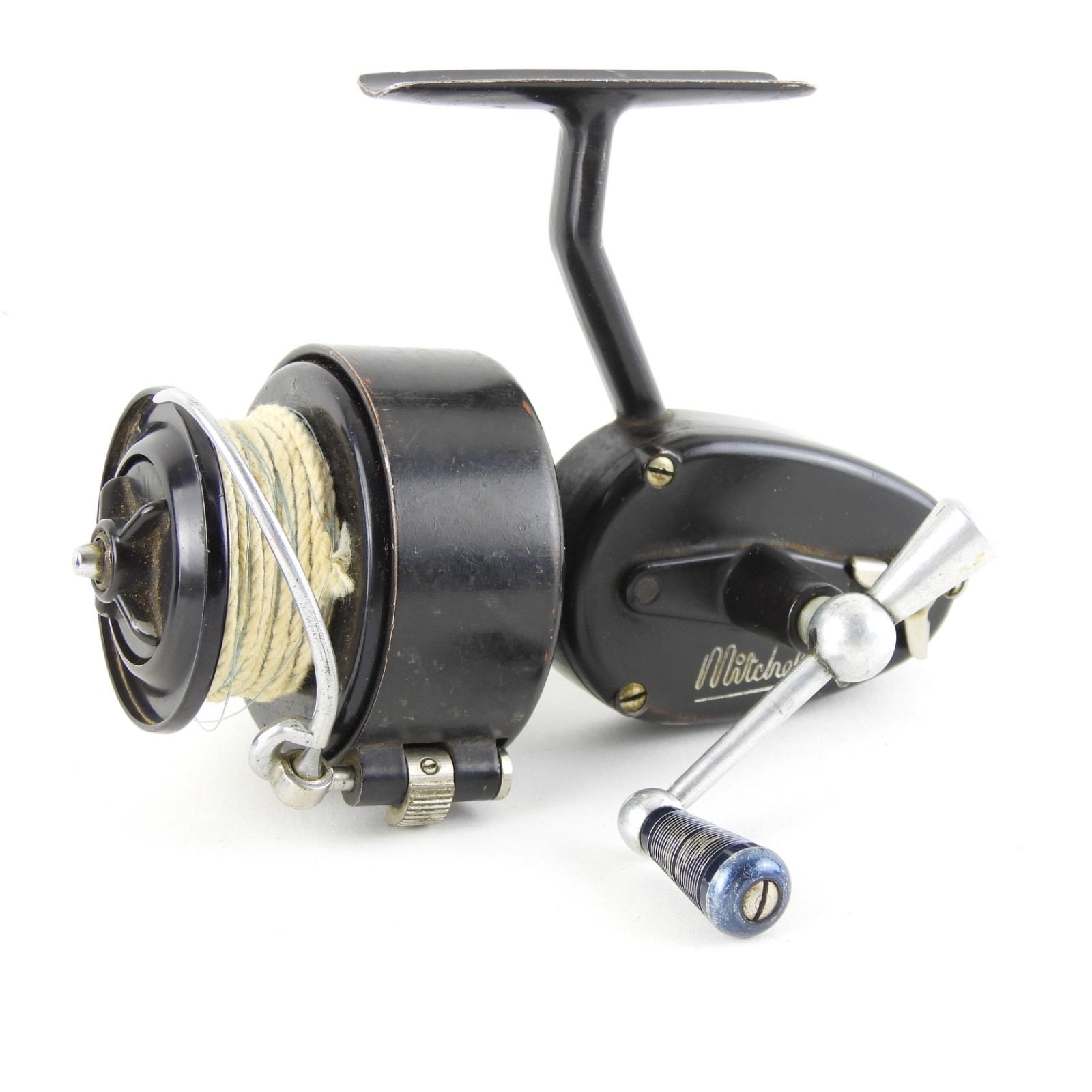 Vintage Mitchell Half-Bail Fishing Reel. Made in France. Vintage Mitchell Half-Bail Fishing Reel. Made in France.