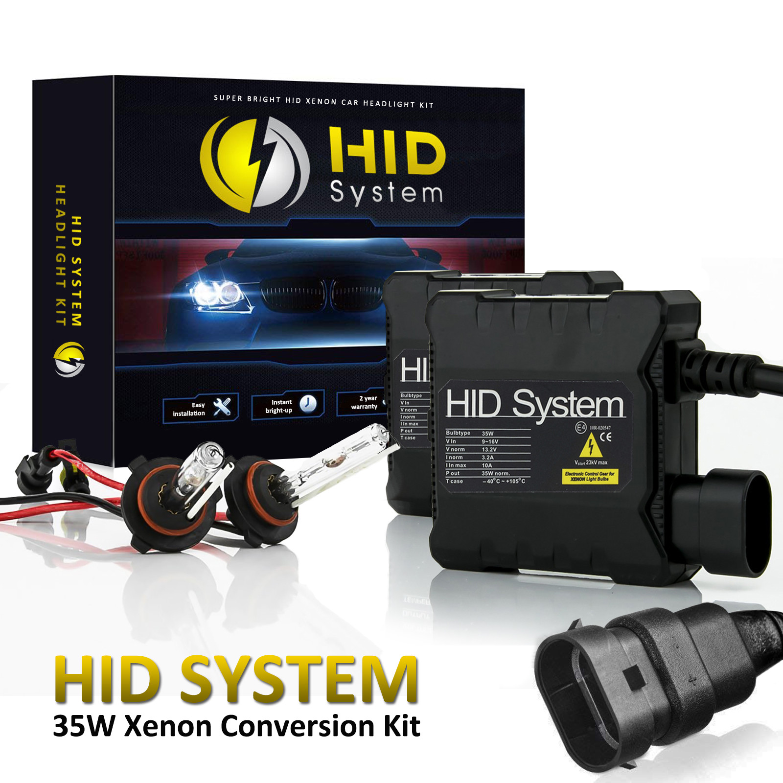 HidSystem HID Kit Xenon headlight H1 H3 H4 H7 H10 H11 H13 9004 9005 9006 9007 52