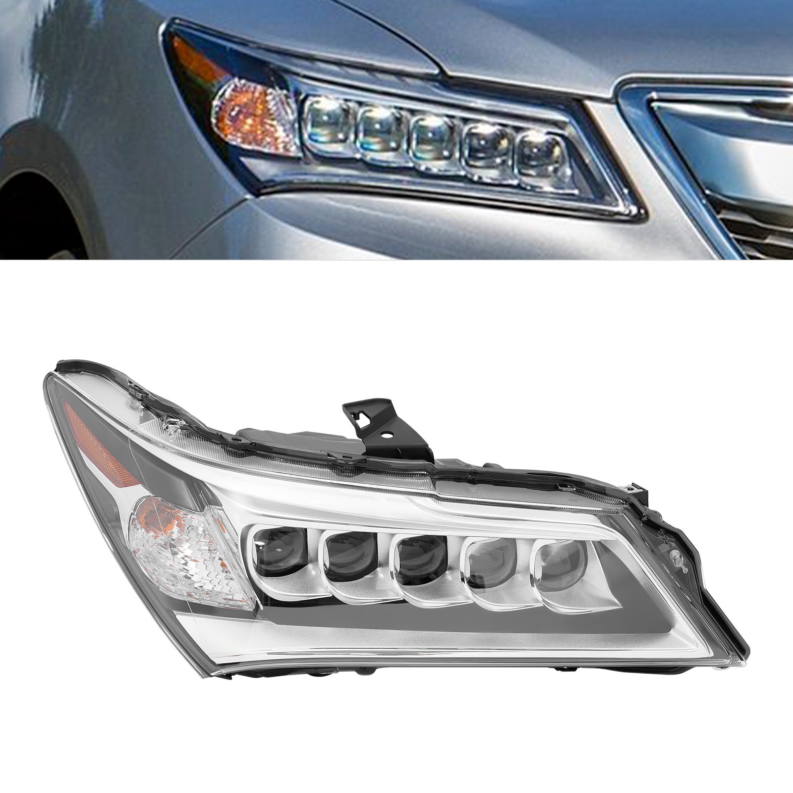 For 2014-2016 Acura MDX LED Headlight Assembly Headlamp Right Passenger Side RH For 2014-2016 Acura MDX LED Headlight Assembly Headlamp Right Passenger Side RH