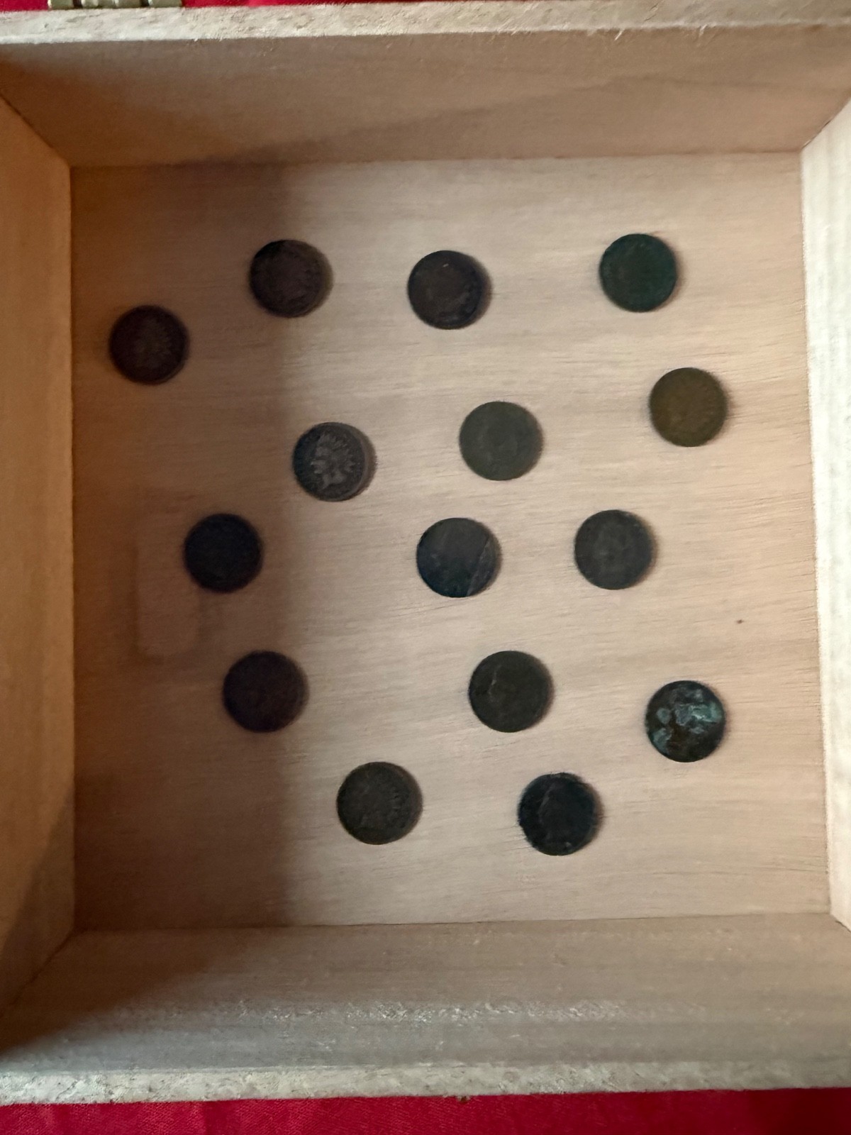 LOT OF 15 ANTIQUE UNSORTED INDIAN HEAD PENNIES coin collection LOT OF 15 ANTIQUE UNSORTED INDIAN HEAD PENNIES coin collection