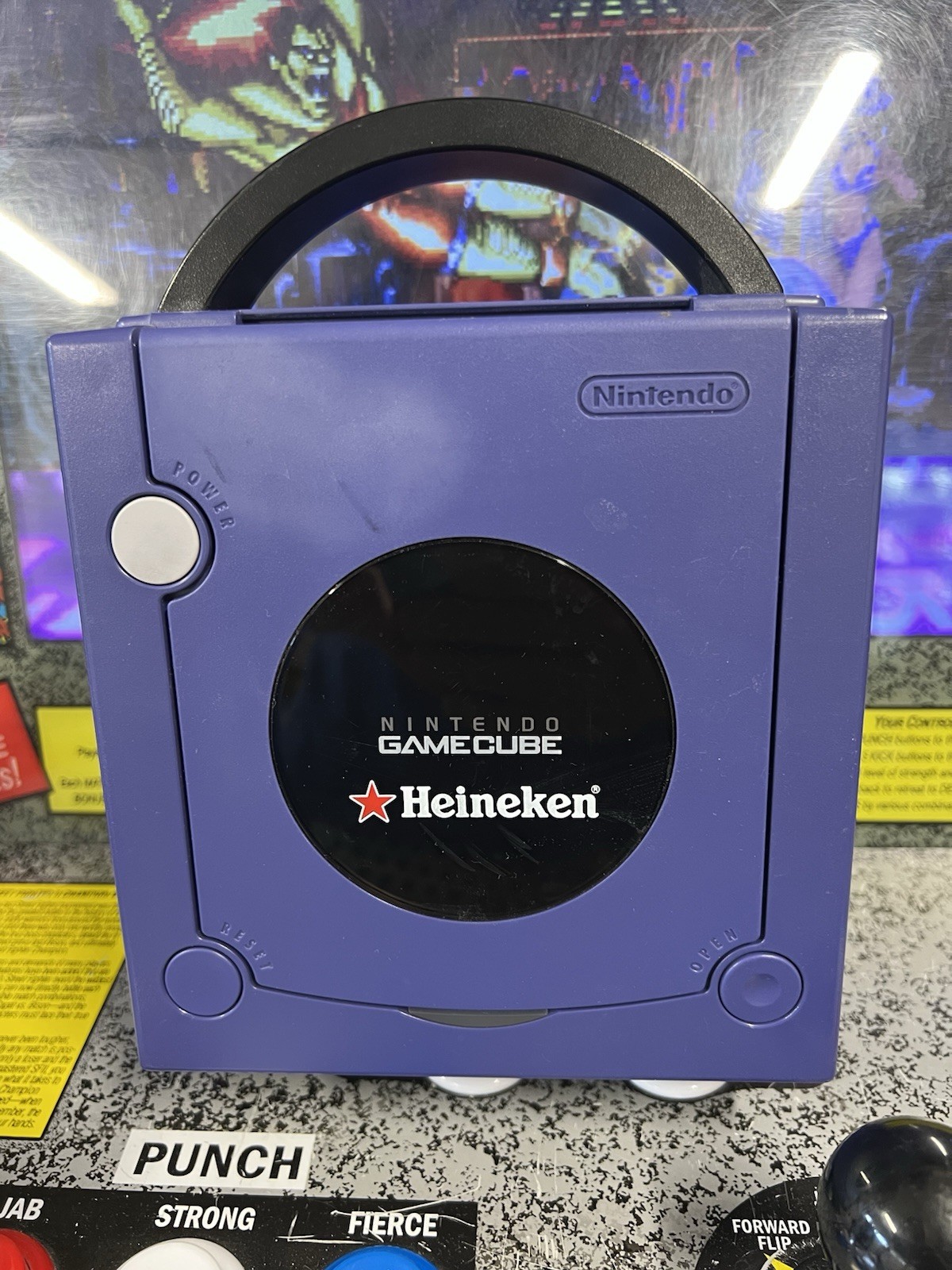 2002 Nintendo Heineken GameCube Indigo Purple Console Limited to 50 Promo