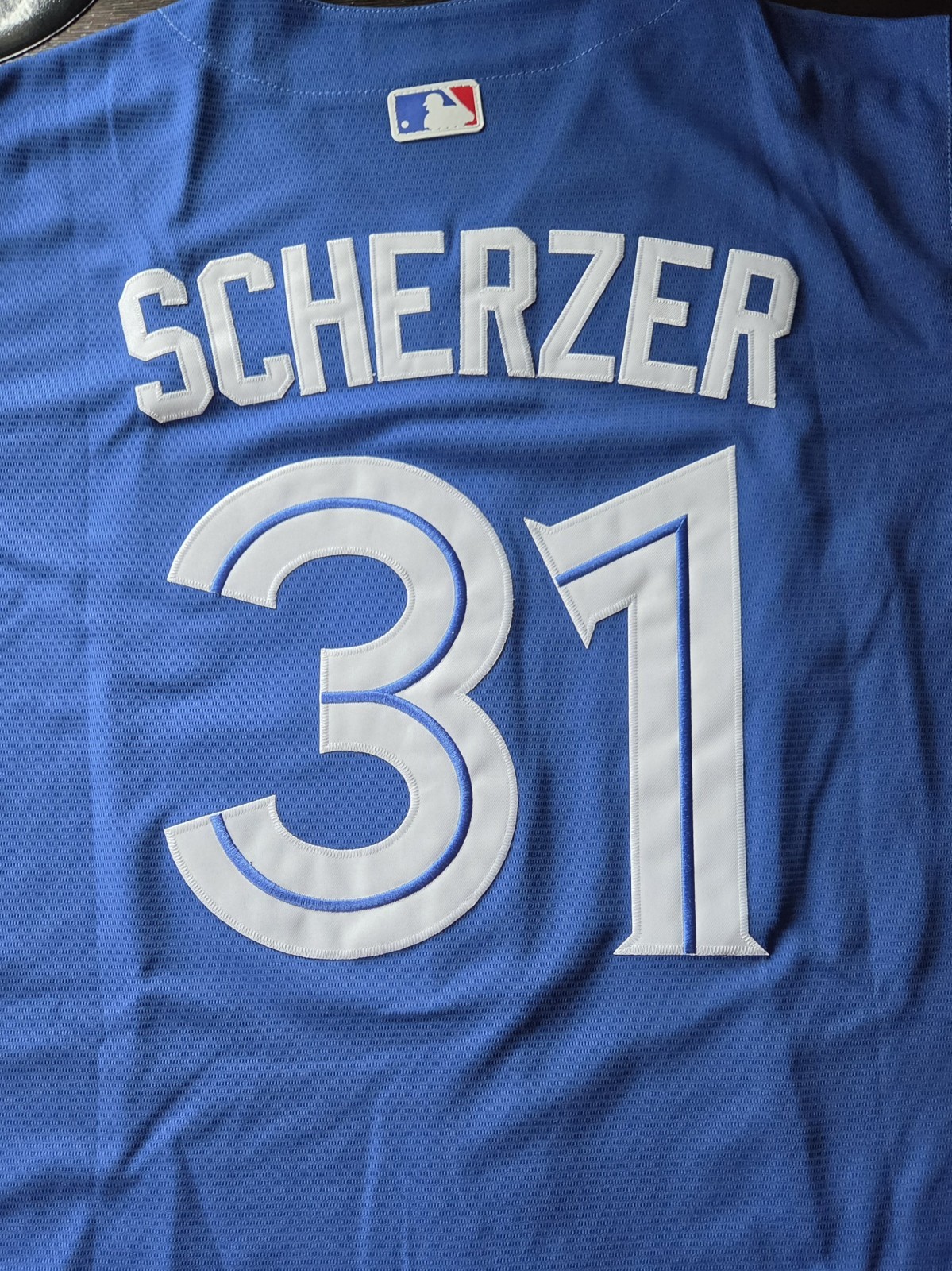 Max Scherzer Toronto Blue Jays Jersey - Size Large, New, All Stitches 