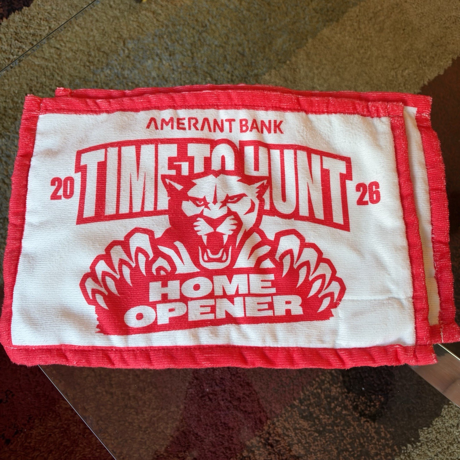 Florida Panthers Hockey 2026 Home Opener Rally Towel Light Up 10/10/26
