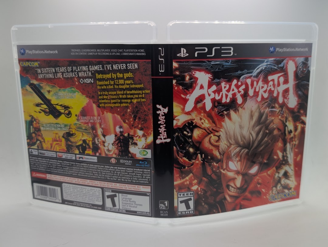 Asura\'s Wrath - (No Game) PS3 Empty Replacement Case Asura\'s Wrath - (No Game) PS3 Empty Replacement Case