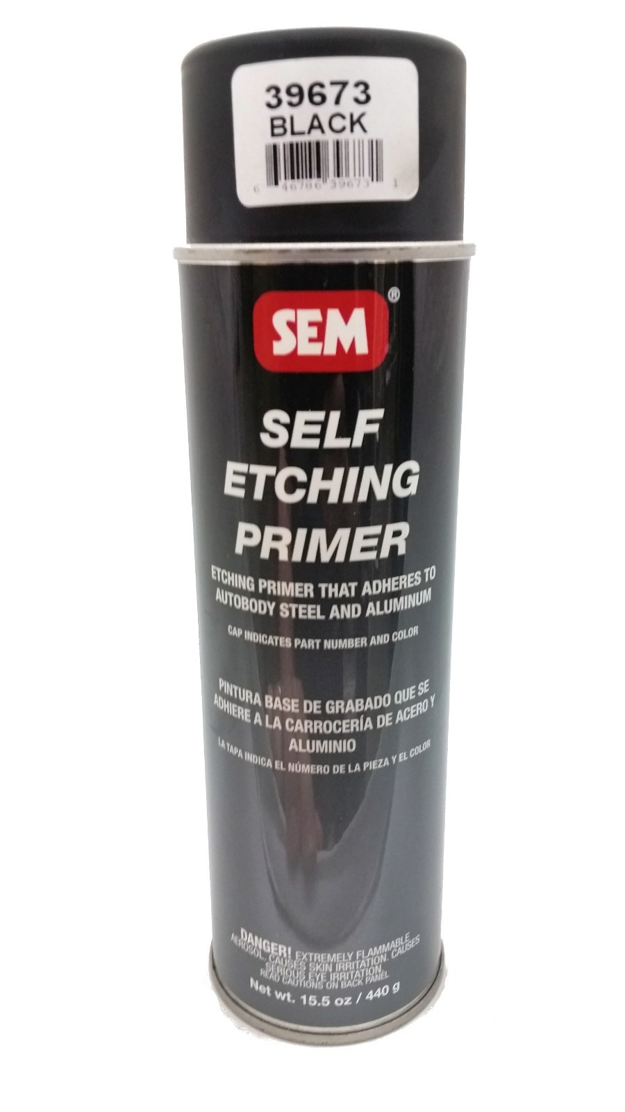 SEM Black Self Etching Primer Aerosol Paint 39673