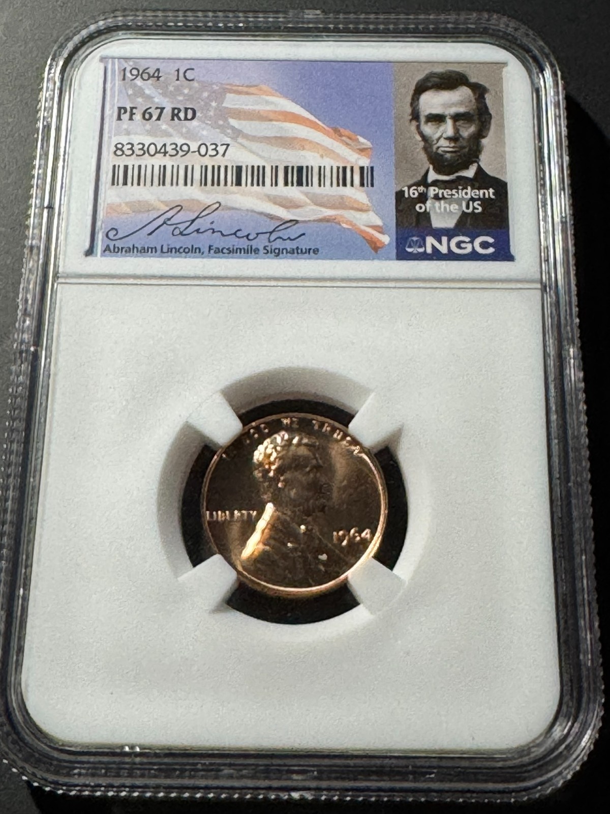 1964P Lincoln Cent - NGC PF67 RD - Stunning Proof in Special Lincoln Label