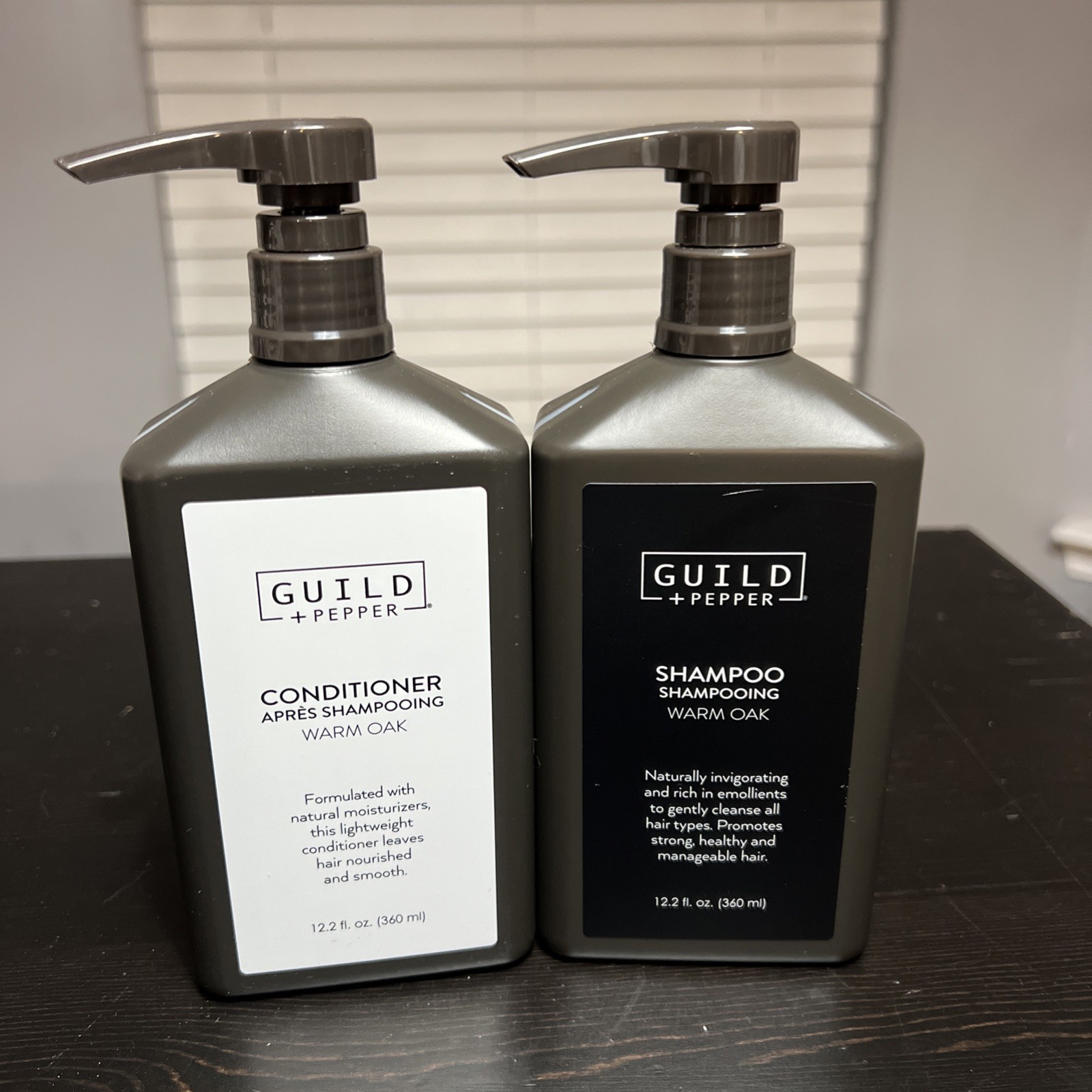 2 PACK Guild + Pepper Warm Oak Shampoo & Conditioner Combo Set Bundle 360ml New 2 PACK Guild + Pepper Warm Oak Shampoo & Conditioner Combo Set Bundle 360ml New