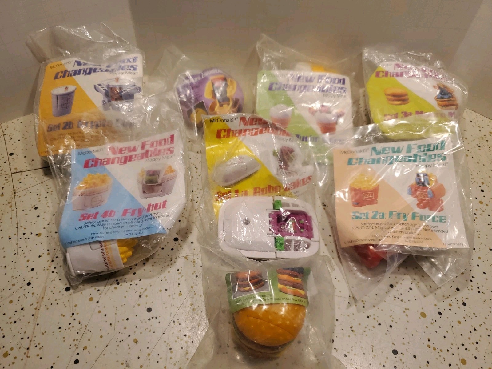 8 Vintage 1987-88 New & Sealed McDonald's Robot Changeables 8 Vintage 1987-88 New & Sealed McDonald's Robot Changeables