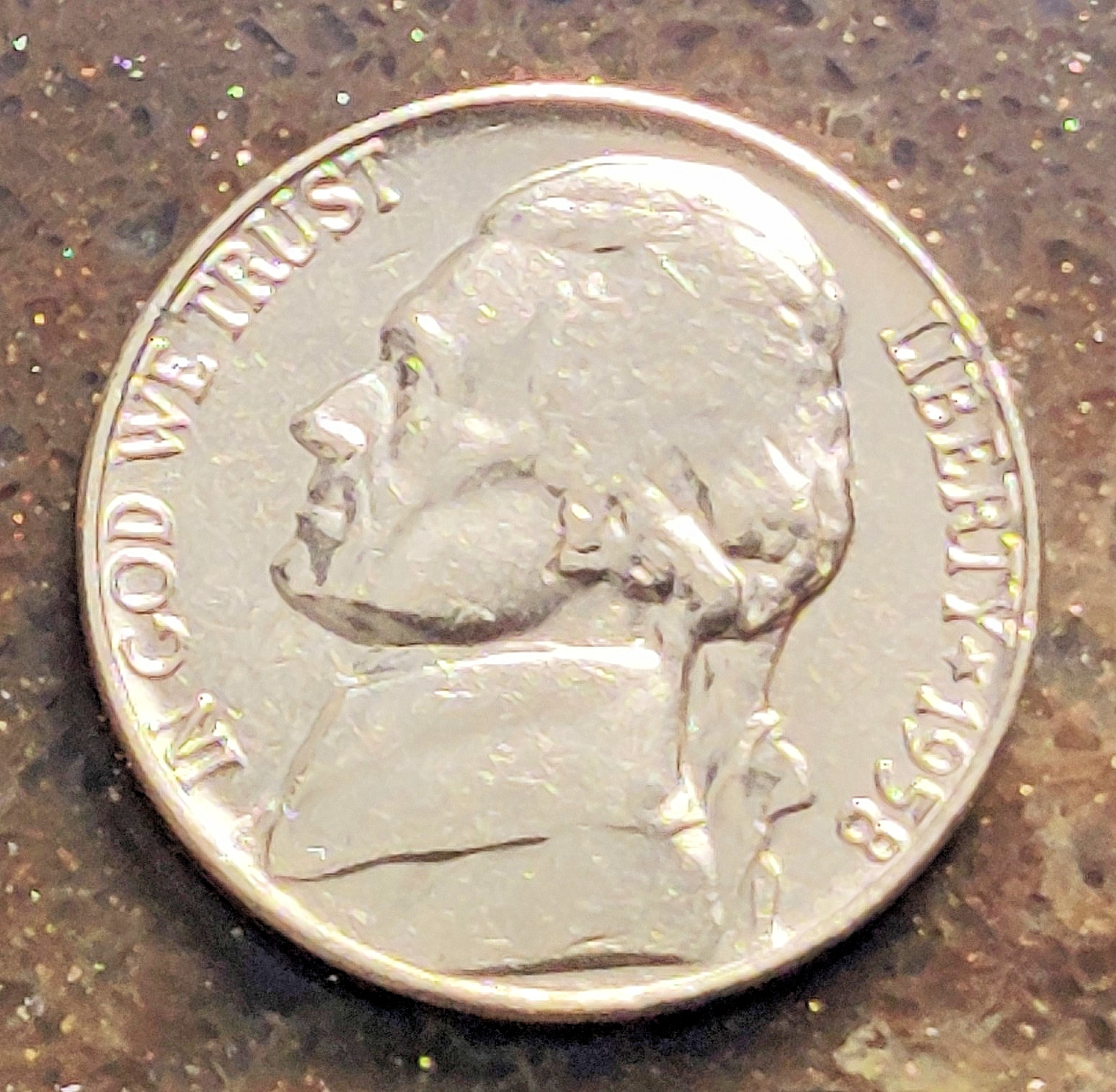 1958 Jefferson Nickel - Pulled from OBW Roll 1958 Jefferson Nickel - Pulled from OBW Roll