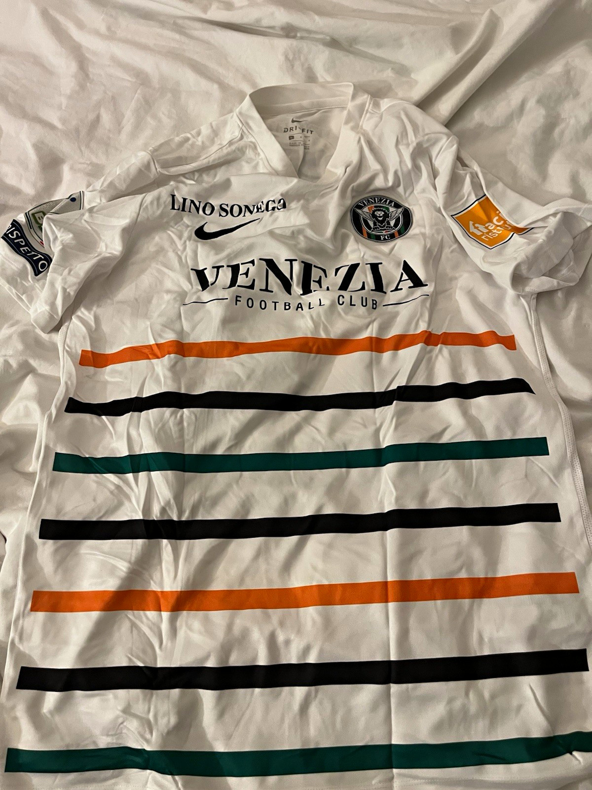 Nike Venezia Venice FC Soccer Jersey Shirt White Di Mariano Match Worn Issued Nike Venezia Venice FC Soccer Jersey Shirt White Di Mariano Match Worn Issued