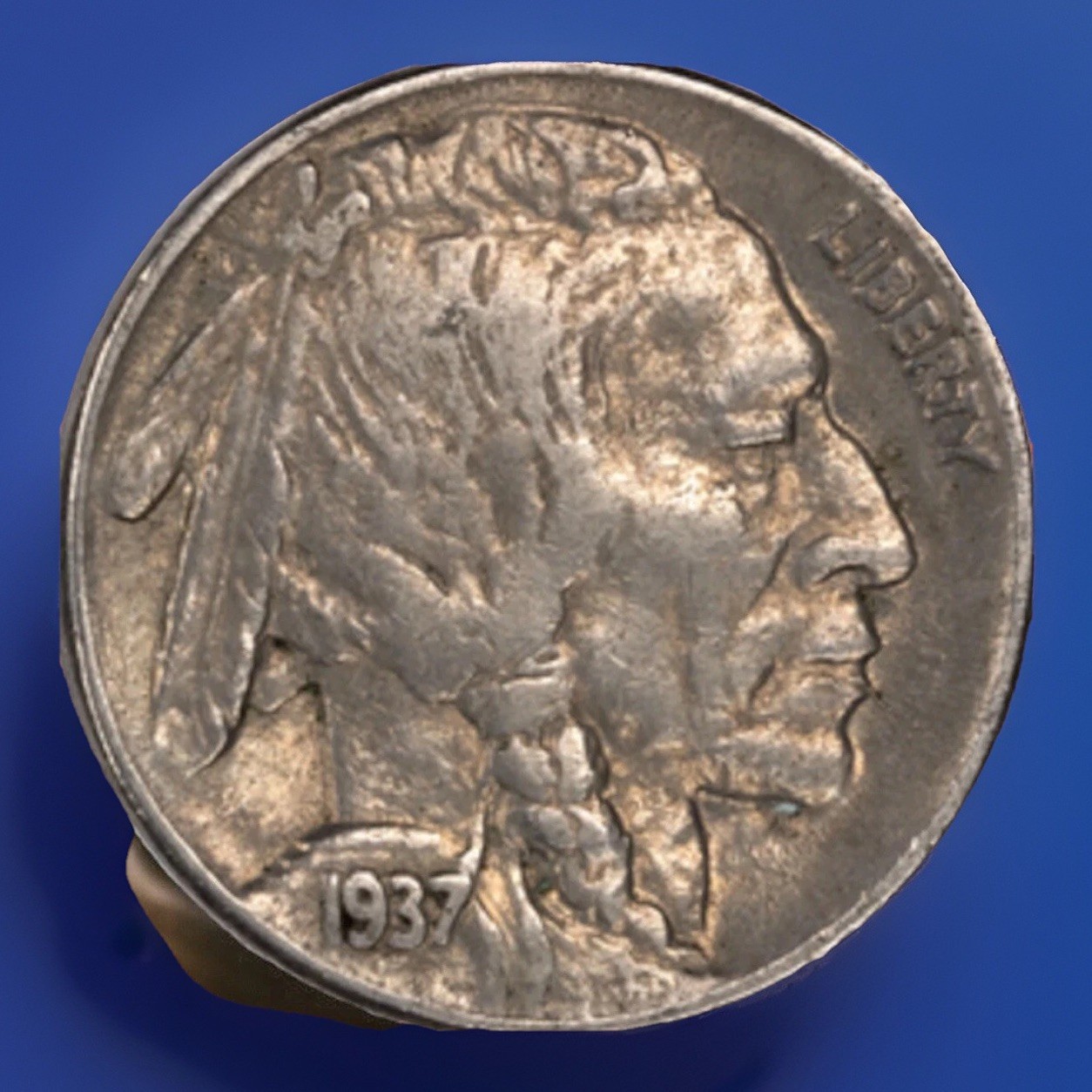 1937-P Buffalo Nickel Full Horn FAST SHIPPING with tracking 1937-P Buffalo Nickel Full Horn FAST SHIPPING with tracking