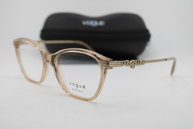 NEW VOGUE VO 5461 2826 CLEAR BROWN GUNMETAL AUTHENTIC EYEGLASSES 53-17 NEW VOGUE VO 5461 2826 CLEAR BROWN GUNMETAL AUTHENTIC EYEGLASSES 53-17
