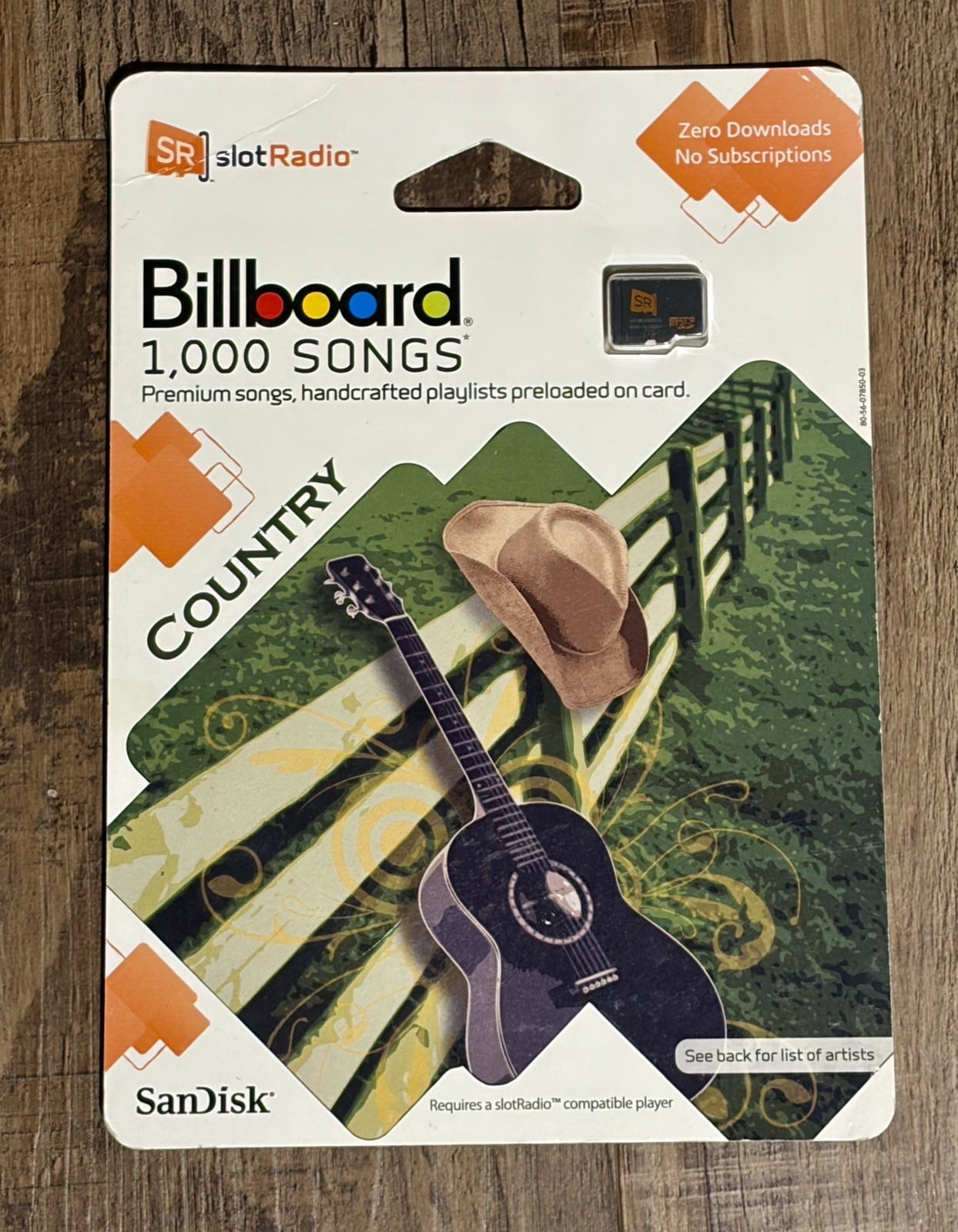 NEW SEALED SanDisk Sansa SlotRadio Billboard Country 1000 Songs MicroSD Card NEW SEALED SanDisk Sansa SlotRadio Billboard Country 1000 Songs MicroSD Card
