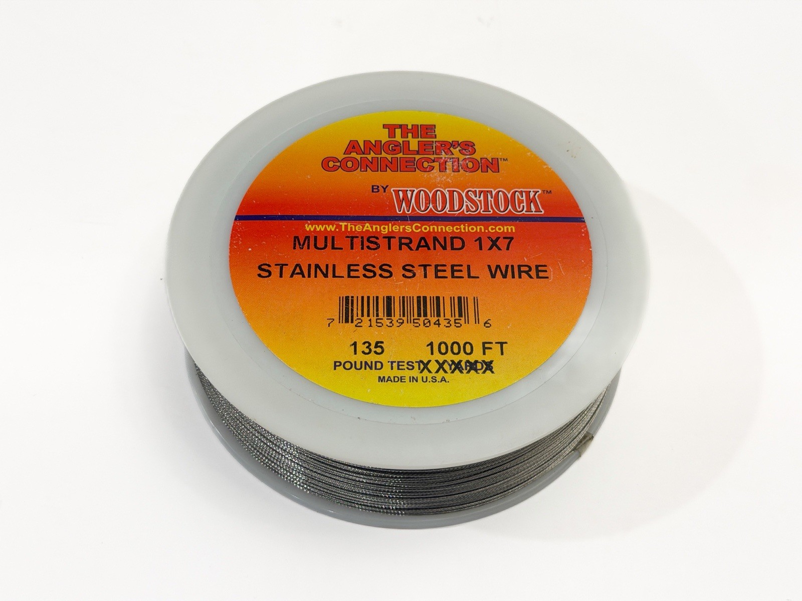 Woodstock 1x7 Strand Stainless Steel Fishing Wire 1000 Feet 135lb Test Saltwater Woodstock 1x7 Strand Stainless Steel Fishing Wire 1000 Feet 135lb Test Saltwater