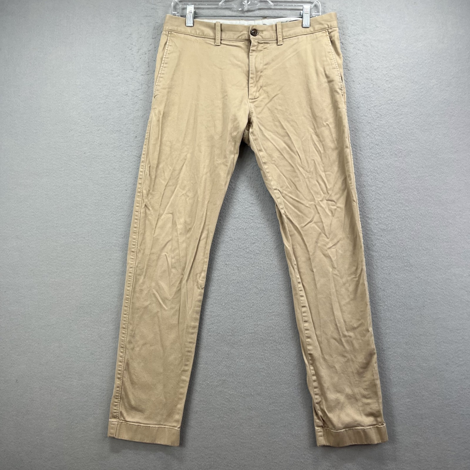 J Crew Chino Pants Men\'s 32x30* Slim Fit Khaki Re-Imagined Cotton Twill Trousers J Crew Chino Pants Men\'s 32x30* Slim Fit Khaki Re-Imagined Cotton Twill Trousers