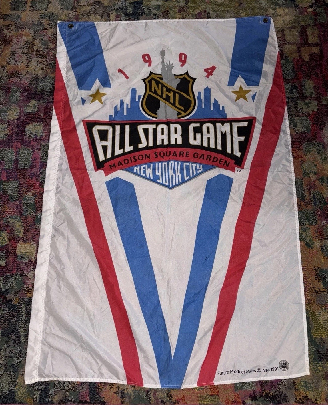 Rare Vintage 1994 NHL All Star Game Madison Square Garden New York City Banner Rare Vintage 1994 NHL All Star Game Madison Square Garden New York City Banner
