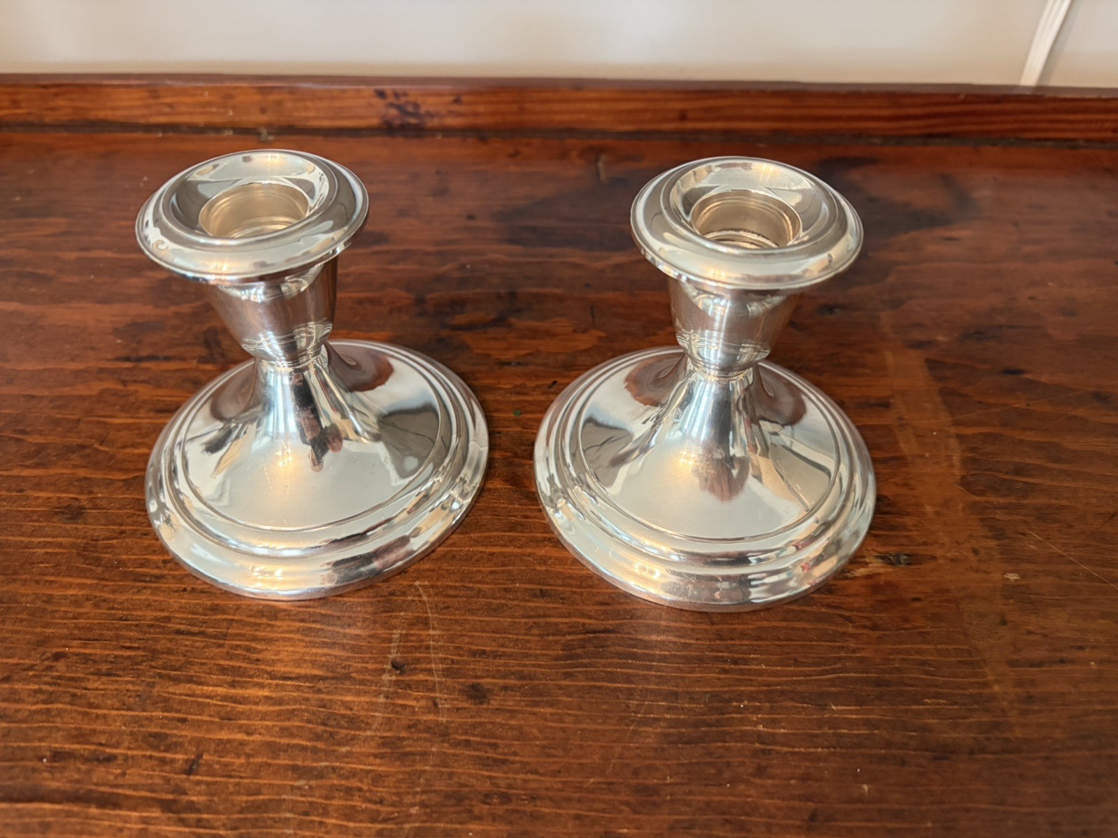 Vintage Pair Gorham Sterling Silver #661 Weighted Candle Holders Candlesticks Vintage Pair Gorham Sterling Silver #661 Weighted Candle Holders Candlesticks