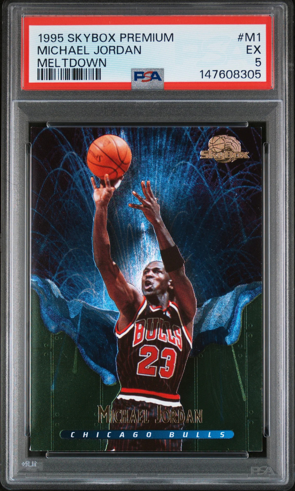 1995 Skybox Premium Meltdown Michael Jordan #M1 PSA 5 1995 Skybox Premium Meltdown Michael Jordan #M1 PSA 5