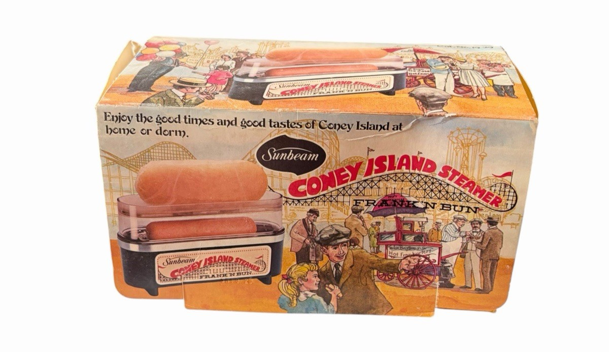 Vintage Sunbeam Coney Island Steamer Hotdogs Hot Dog Frank N Bun WORKS NOS
