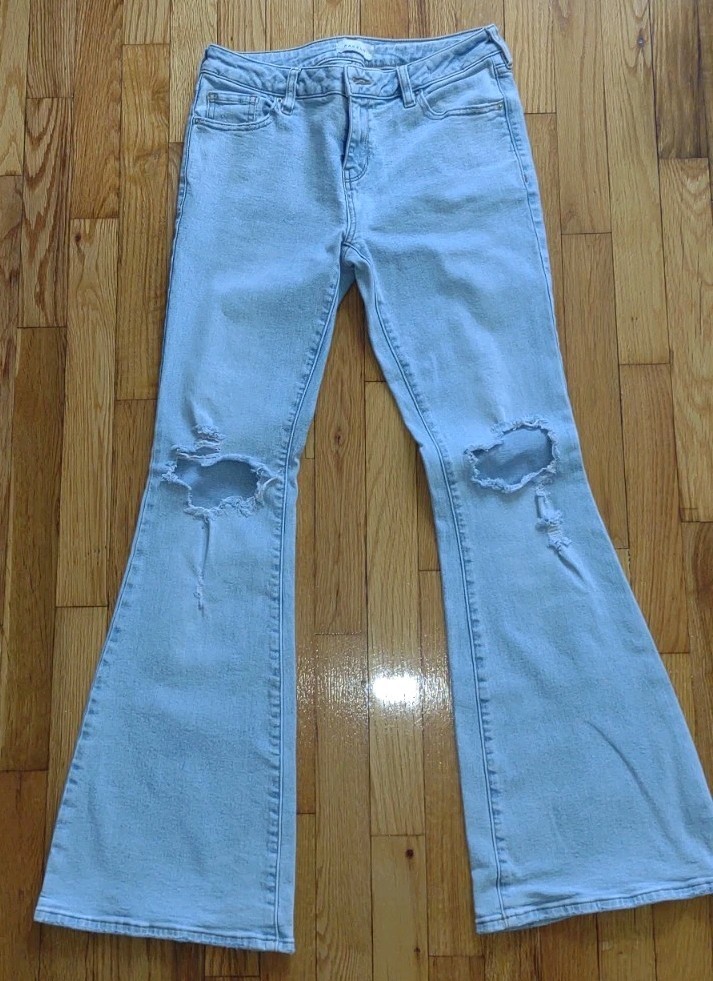 Pacsun Jeans Stretch Low Rise Flare Women\'s Size 27 Pacsun Jeans Stretch Low Rise Flare Women\'s Size 27