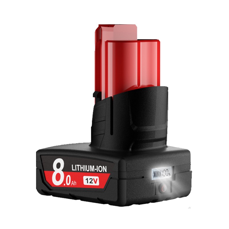 1-4Pack 12V 8.0Ah for Milwaukee M-12 Lithium-ion Battery 48-11-2425 48-11-2420~