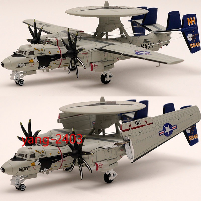 1/144 E-2C Hawkeye Early Warning Aircraft VAW-117 USS Nimitz 2008 Diecast Model