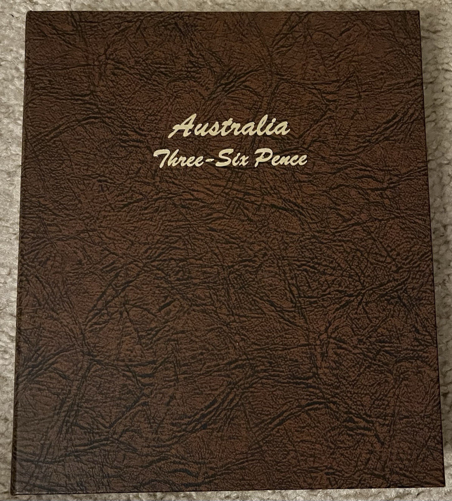 DANSCO COIN ALBUM #7332 AUSTRALIA THREE-SIX PENCE