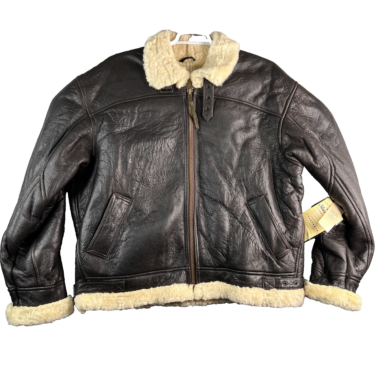 VTG Wilson Leather sheepskin Shearling Aviator jacket Flight pilot XL Brown $350 VTG Wilson Leather sheepskin Shearling Aviator jacket Flight pilot XL Brown $350