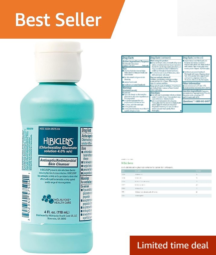 Dermatologist Tested Antiseptic Soap - 4 oz for Home & Healthcare Professionals