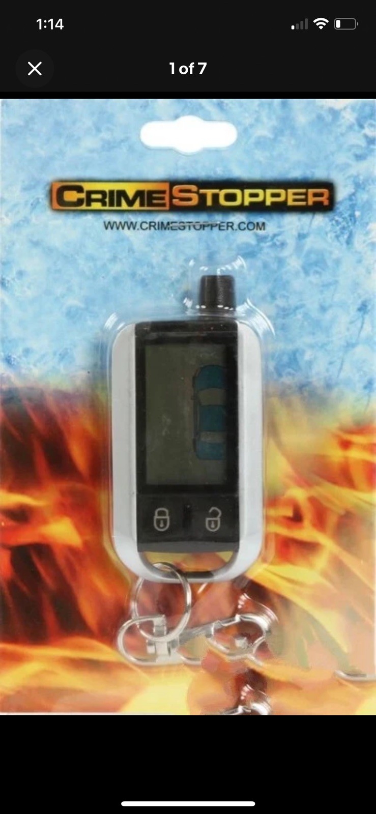 Crimestopper SPLCD 52 2-Way Paging Replacement FM LCD Remote FOB for SP502 NEW Crimestopper SPLCD 52 2-Way Paging Replacement FM LCD Remote FOB for SP502 NEW