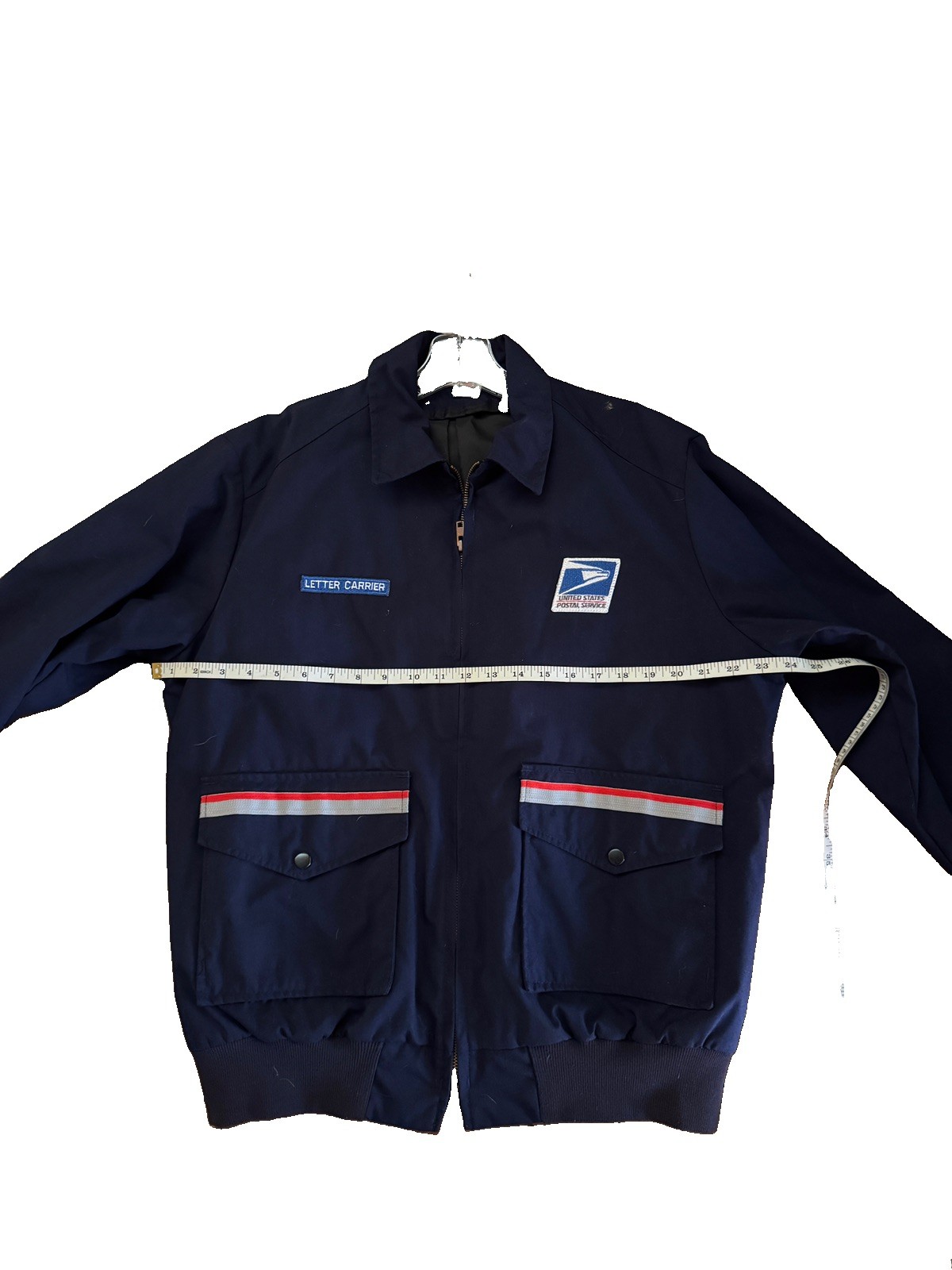 Vintage USPS Mail Letter Carrier Bomber Jacket Postal Uniform Navy Workwear M/L