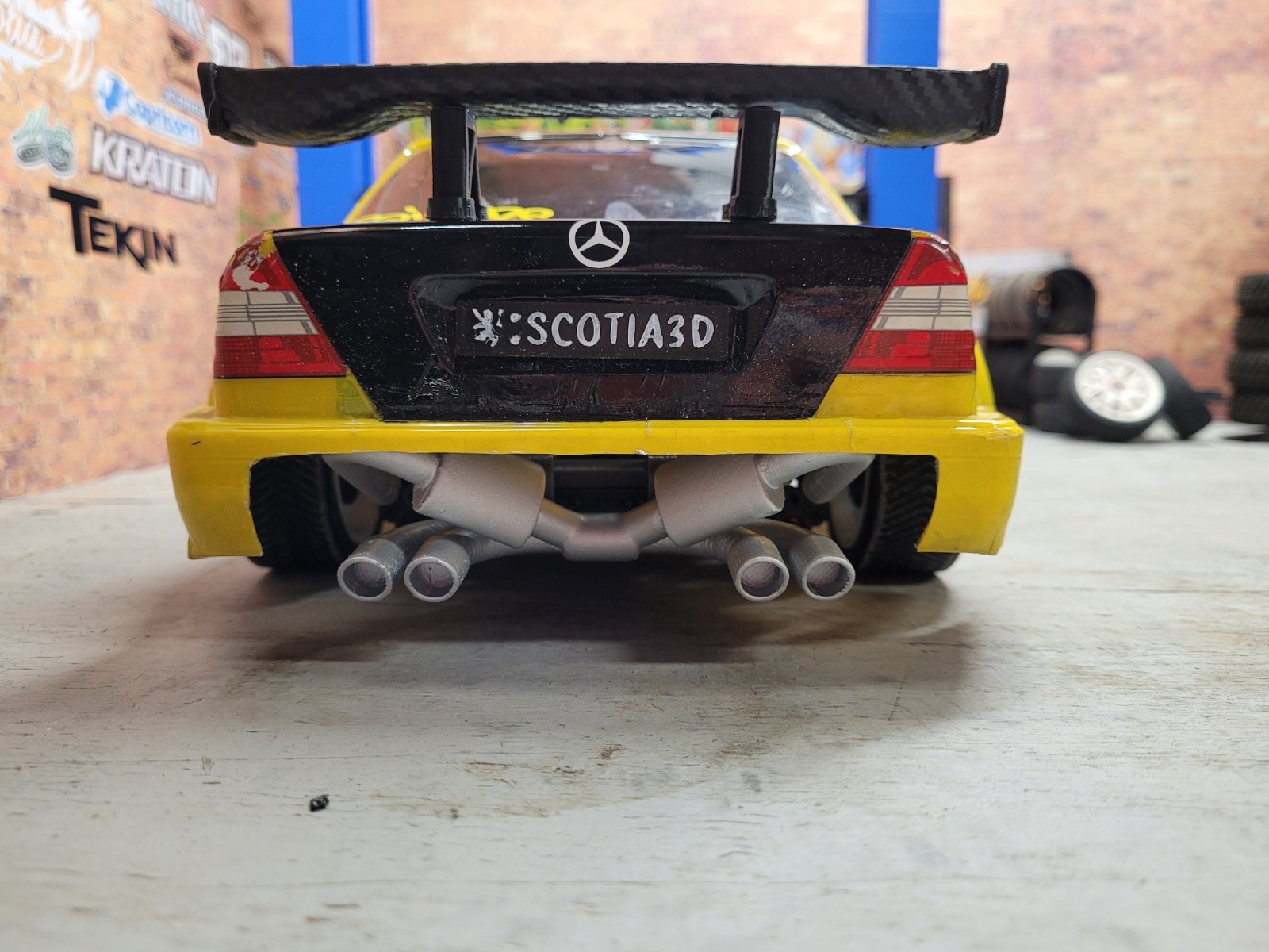 1:10 Scale Tamiya TT02 Dual Exhaust and Intercooler Cosmetic RC Upgrade DIY KIT