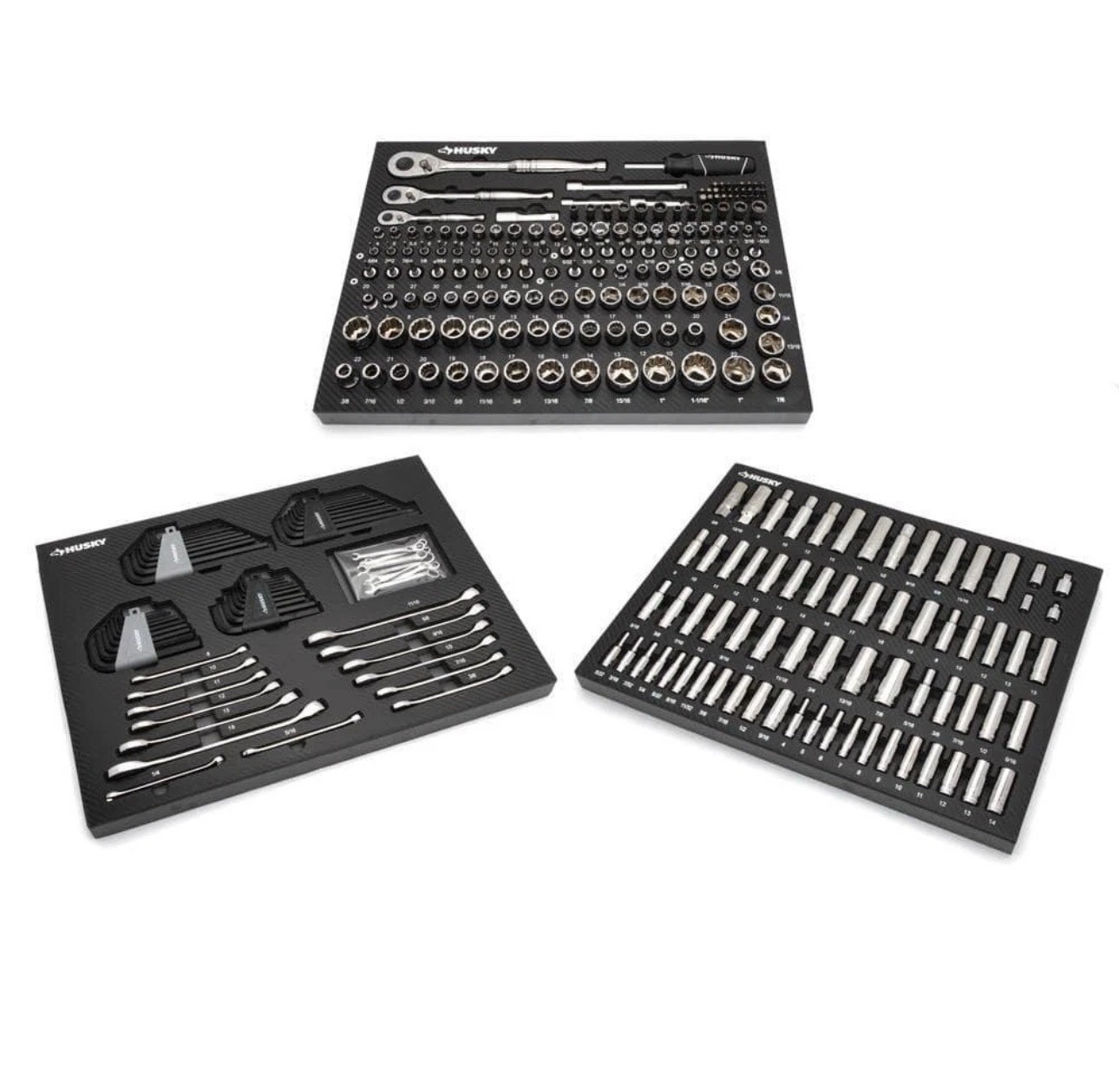 husky mechanics tool set portable eva foam trays (290-piece) husky mechanics tool set portable eva foam trays (290-piece)