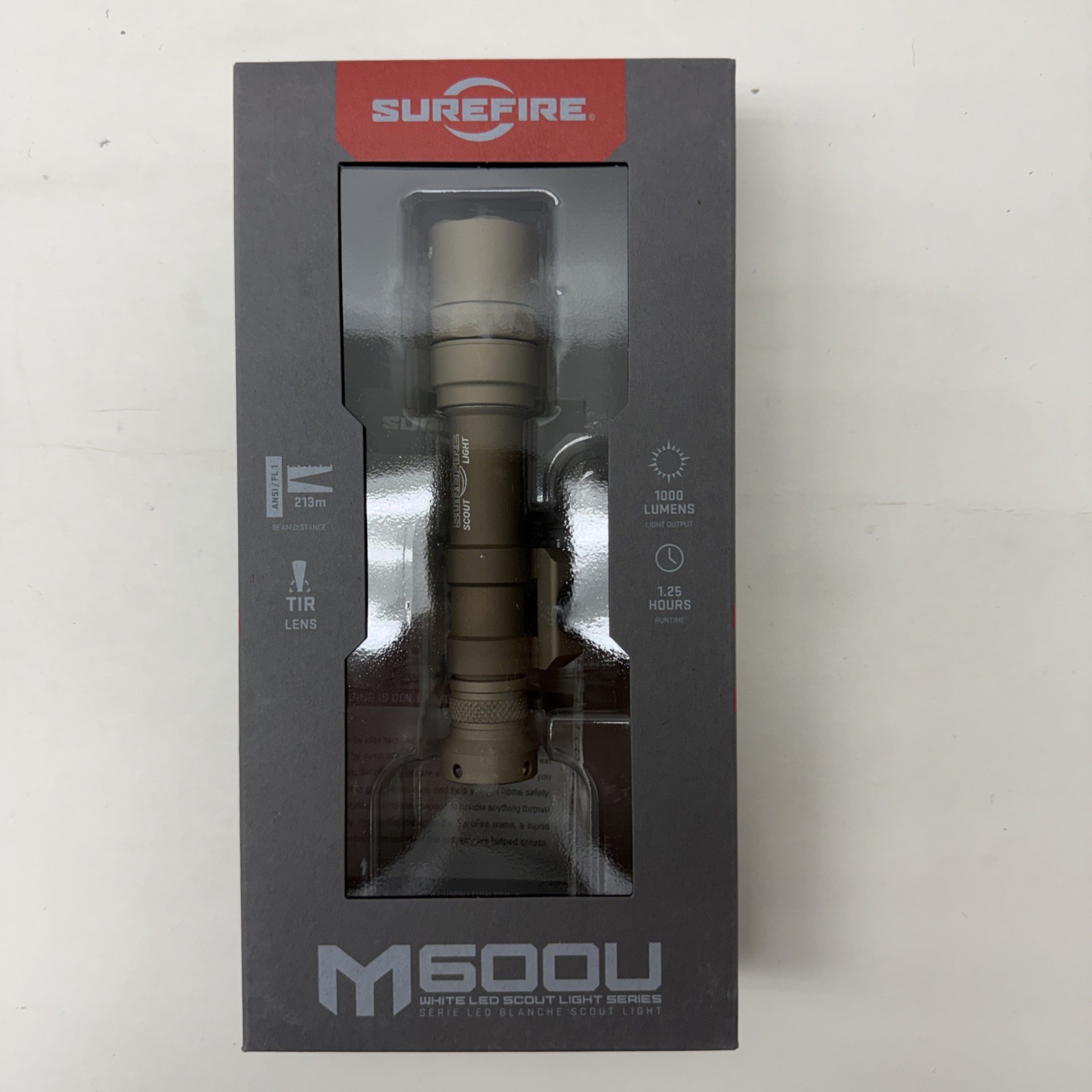 Rare & Discontinued Surefire Scout M600U 1000 Lmn Tactical Rail Mount Flashlight