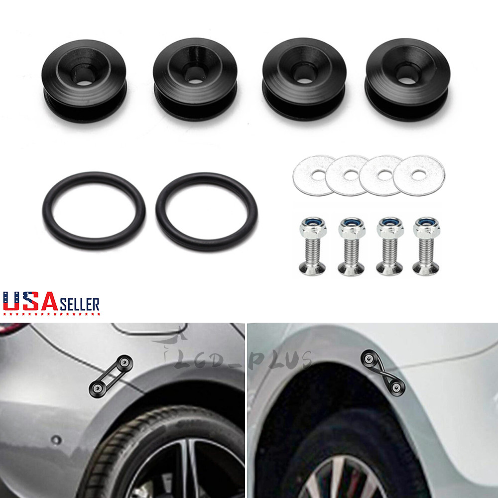 Aluminum JDM Quick Release Fasteners Bumper For Car Trunk Fender Hatch Lids Kit