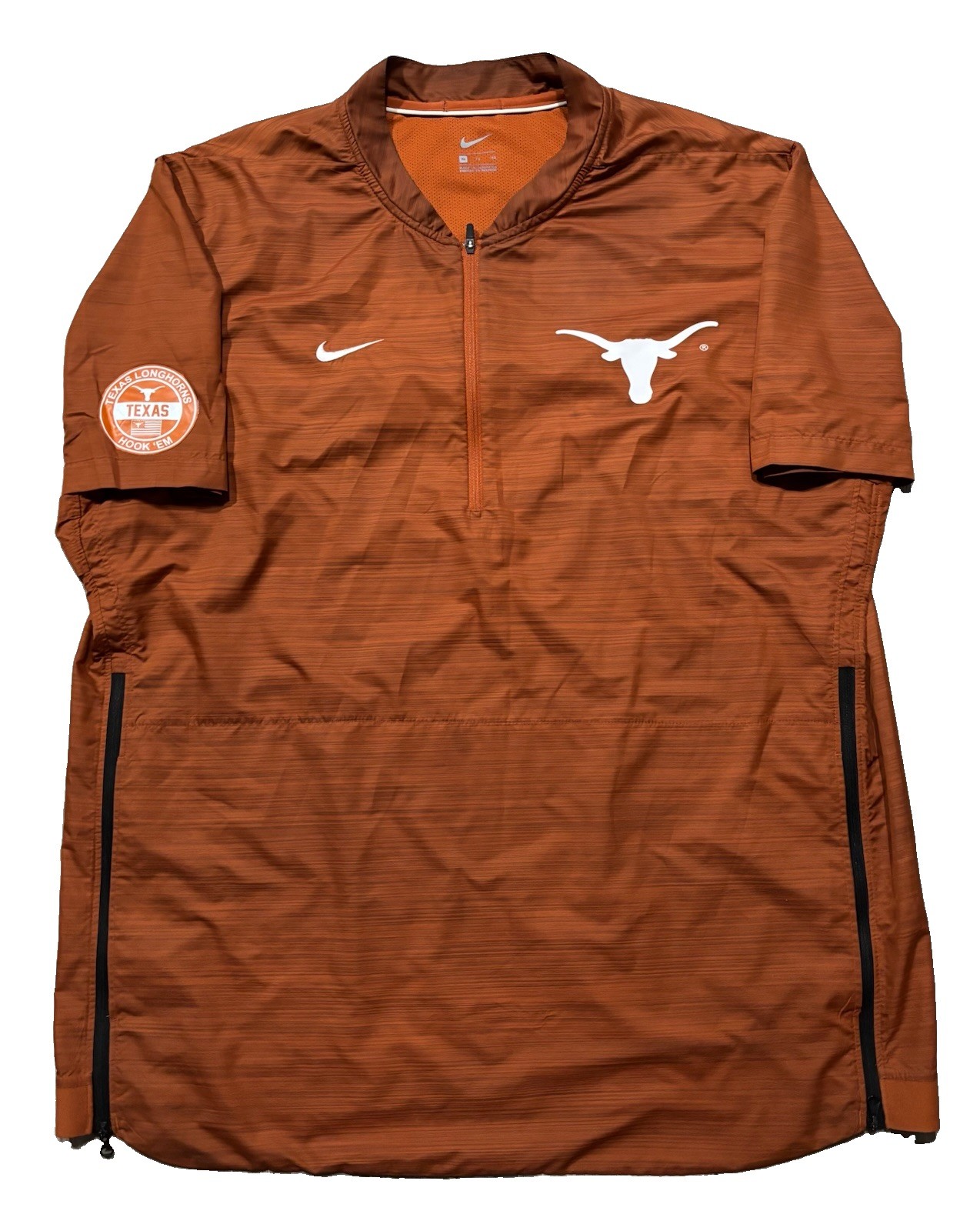 Nike Texas Long Horns 1/4 Zip Windbreaker Jacket. Mens XL. Burnt Orange. NCAA. Nike Texas Long Horns 1/4 Zip Windbreaker Jacket. Mens XL. Burnt Orange. NCAA.