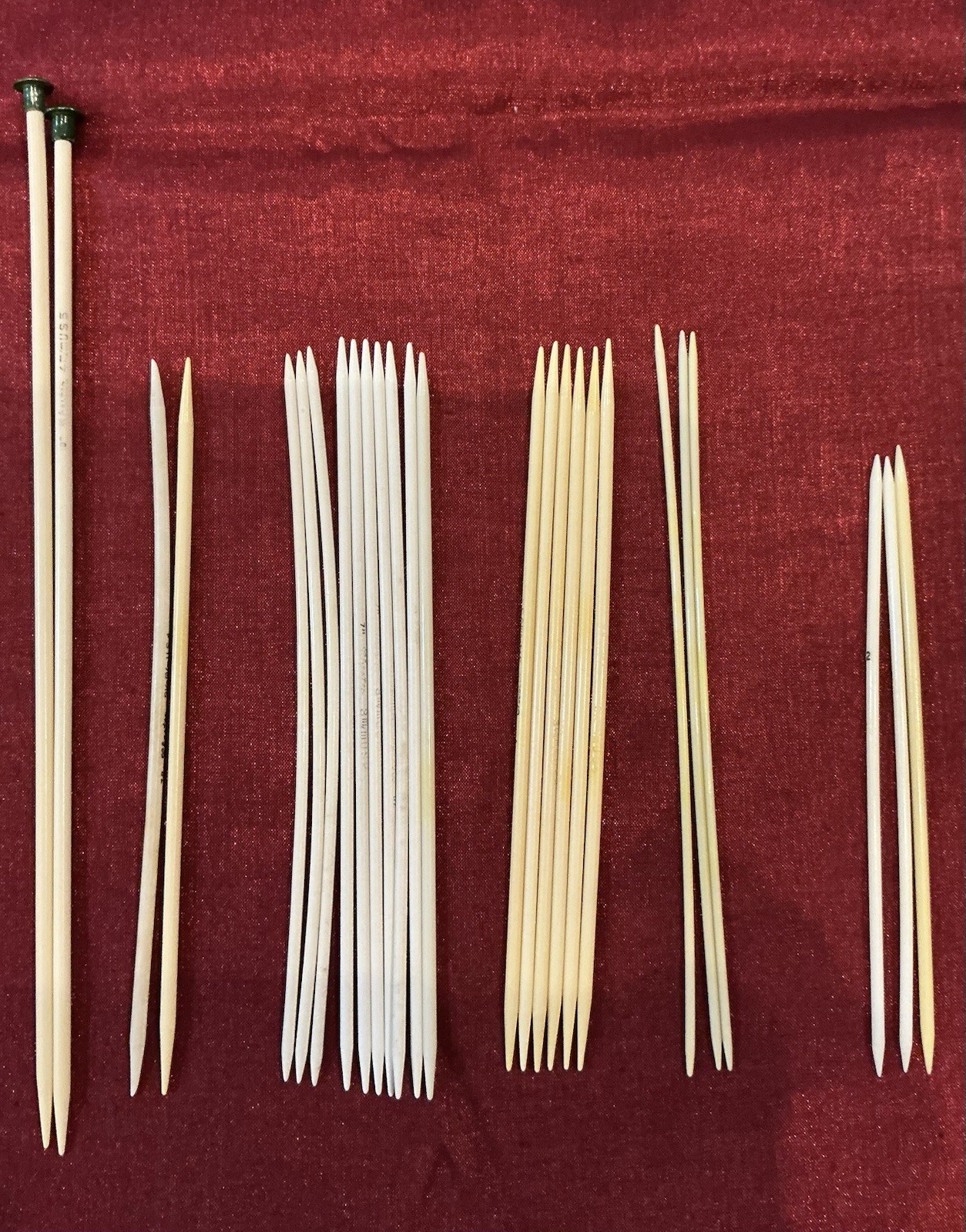 VTG Pre-Bates Chester/ Berkalin Knitting Needles DPN Double Point 26 Lot 1930s