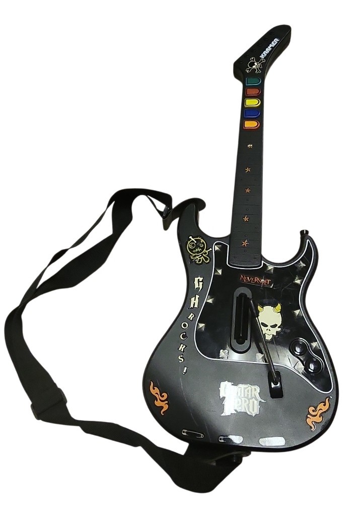 Guitar Hero Kramer Striker Red Octane Wireless PS2 PS3 No Dongle Not Tested Guitar Hero Kramer Striker Red Octane Wireless PS2 PS3 No Dongle Not Tested