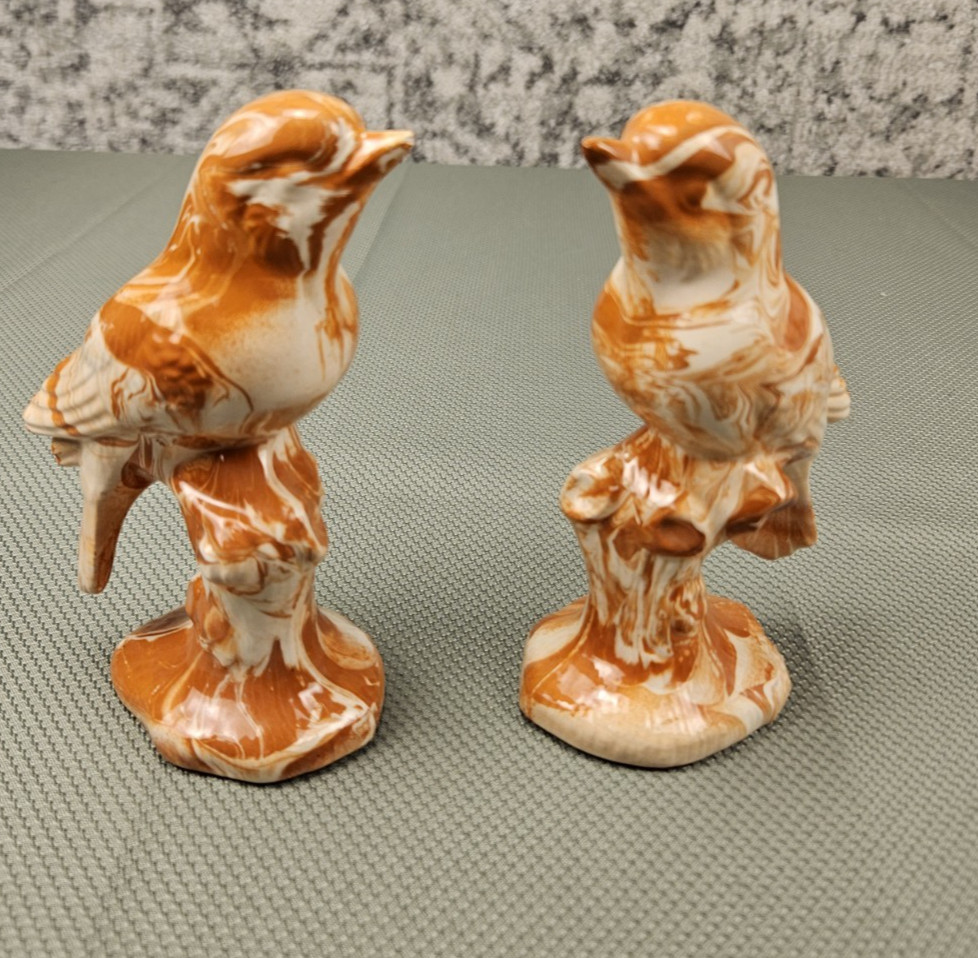 2 Vtg Ceramic Birds 6\ 2 Vtg Ceramic Birds 6\