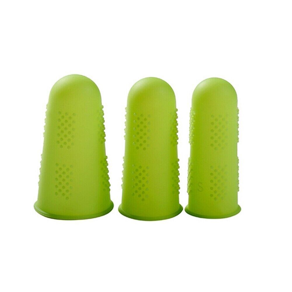 3/5pcs Silicone Finger Protector Sleeve/Cover Anti-cut Heat Resistant Kitchen