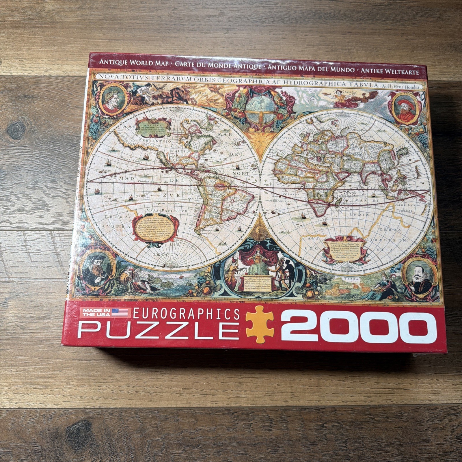 EuroGraphics Antique World Map Jigsaw Puzzle 2000 Piece Large Format New Sealed EuroGraphics Antique World Map Jigsaw Puzzle 2000 Piece Large Format New Sealed