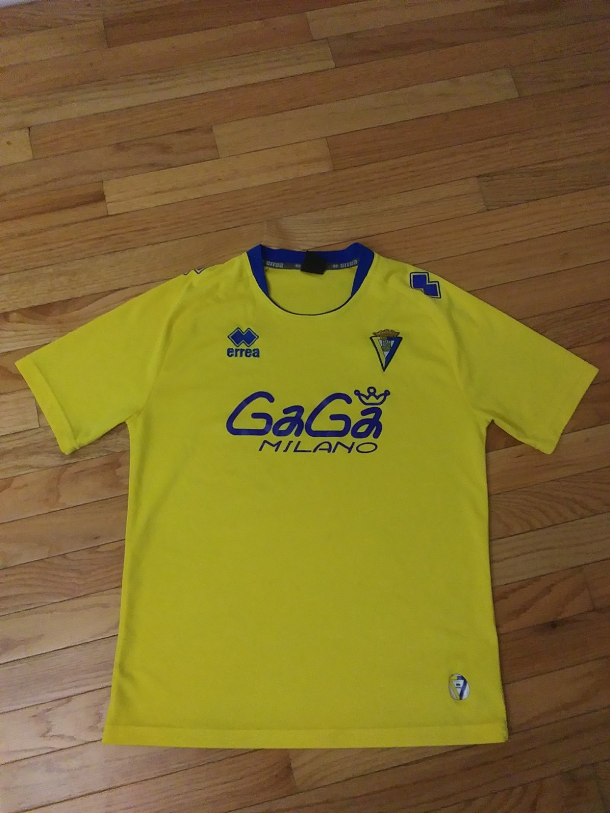 Cadiz CF Errea 2013/14 Yellow Home Soccer Jersey Men's Size M Cadiz CF Errea 2013/14 Yellow Home Soccer Jersey Men's Size M