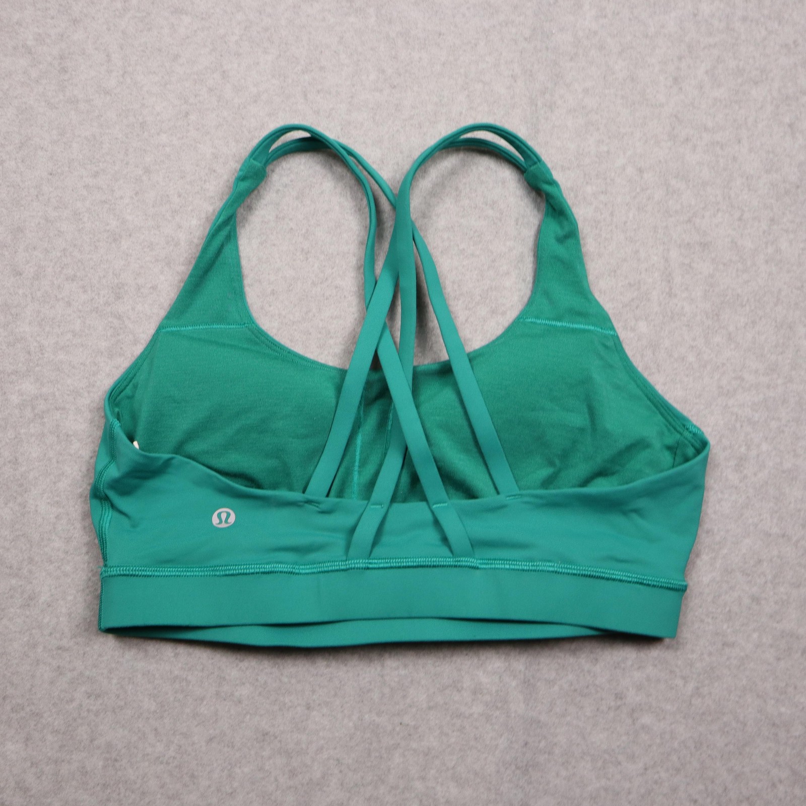 Lululemon Energy Sports Bra Womens 10 Green Strappy Crossback Yoga Athletic Gym Lululemon Energy Sports Bra Womens 10 Green Strappy Crossback Yoga Athletic Gym