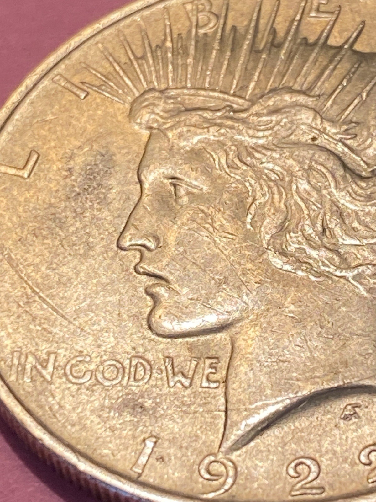 1922 Peace Silver Dollar AU/AU 55 1922 Peace Silver Dollar AU/AU 55