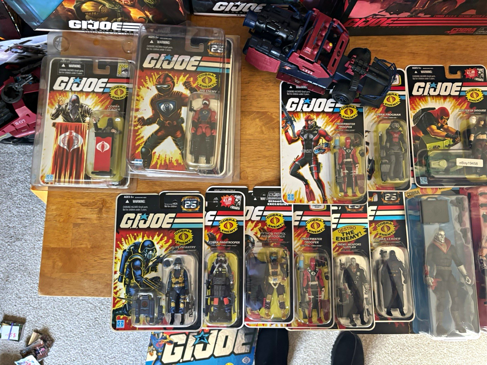 Hasbro G.I. Joe Cobra Mixed Lot 10+ Boxed Carded Unopened Baroness/CC Hasbro G.I. Joe Cobra Mixed Lot 10+ Boxed Carded Unopened Baroness/CC