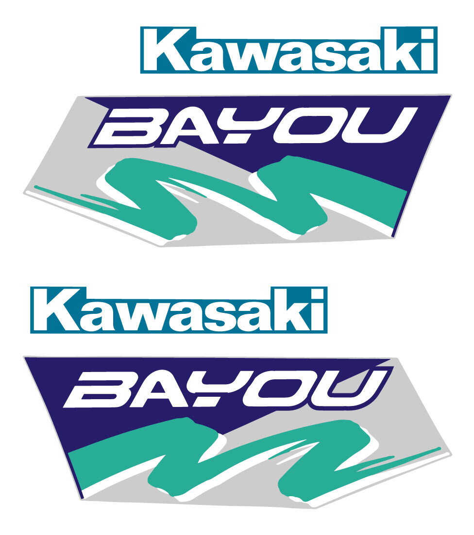 1988 2006 Kawasaki Bayou 220 Decal Graphics Emblem Pattern Plastic Marks OEM Kit