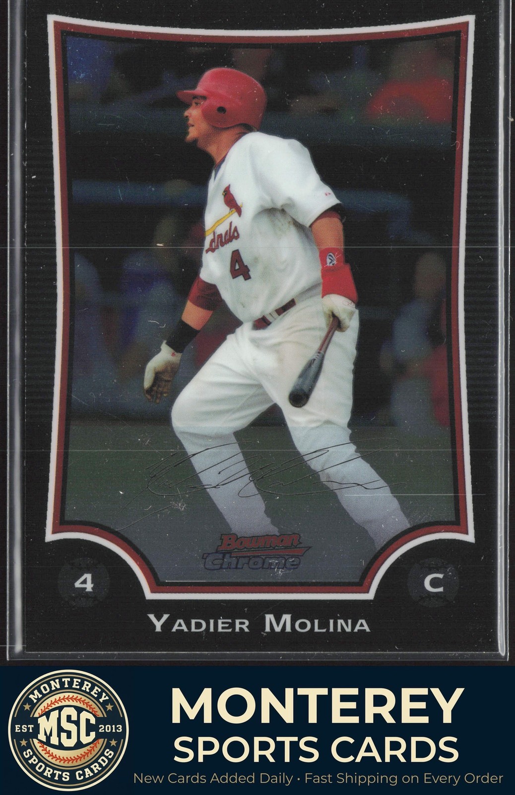 Yadier Molina 2009 Bowman Chrome #187 St. Louis Cardinals