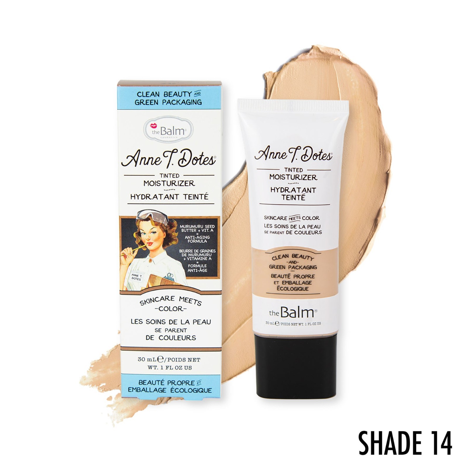 NEW Anne T. Dotes Tinted Moisturizer Shade 14 theBalm Cosmetics NEW Anne T. Dotes Tinted Moisturizer Shade 14 theBalm Cosmetics