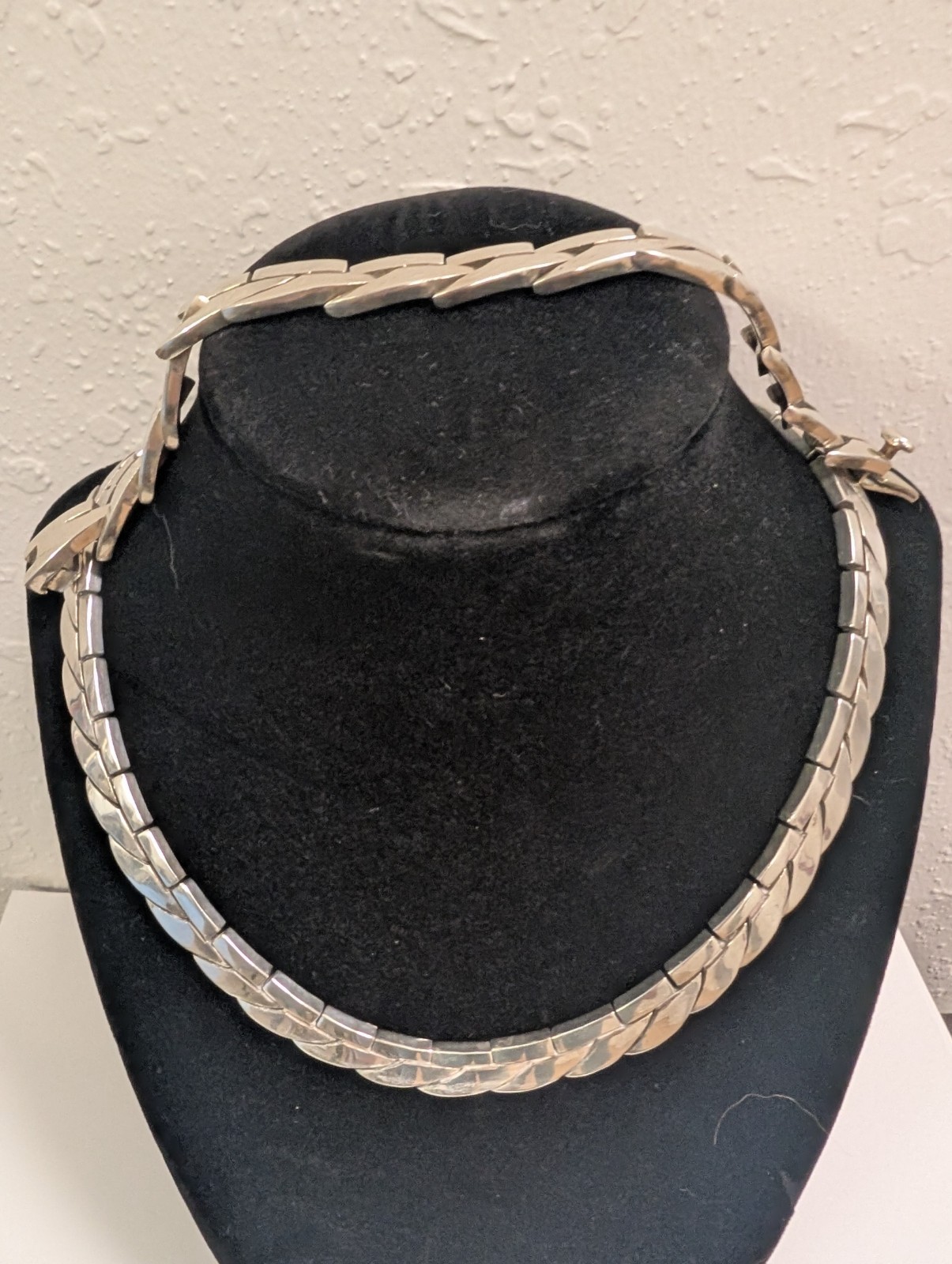 Vintage Taxco Sterling Silver Necklace & Bracelet Set 163g Vintage Taxco Sterling Silver Necklace & Bracelet Set 163g